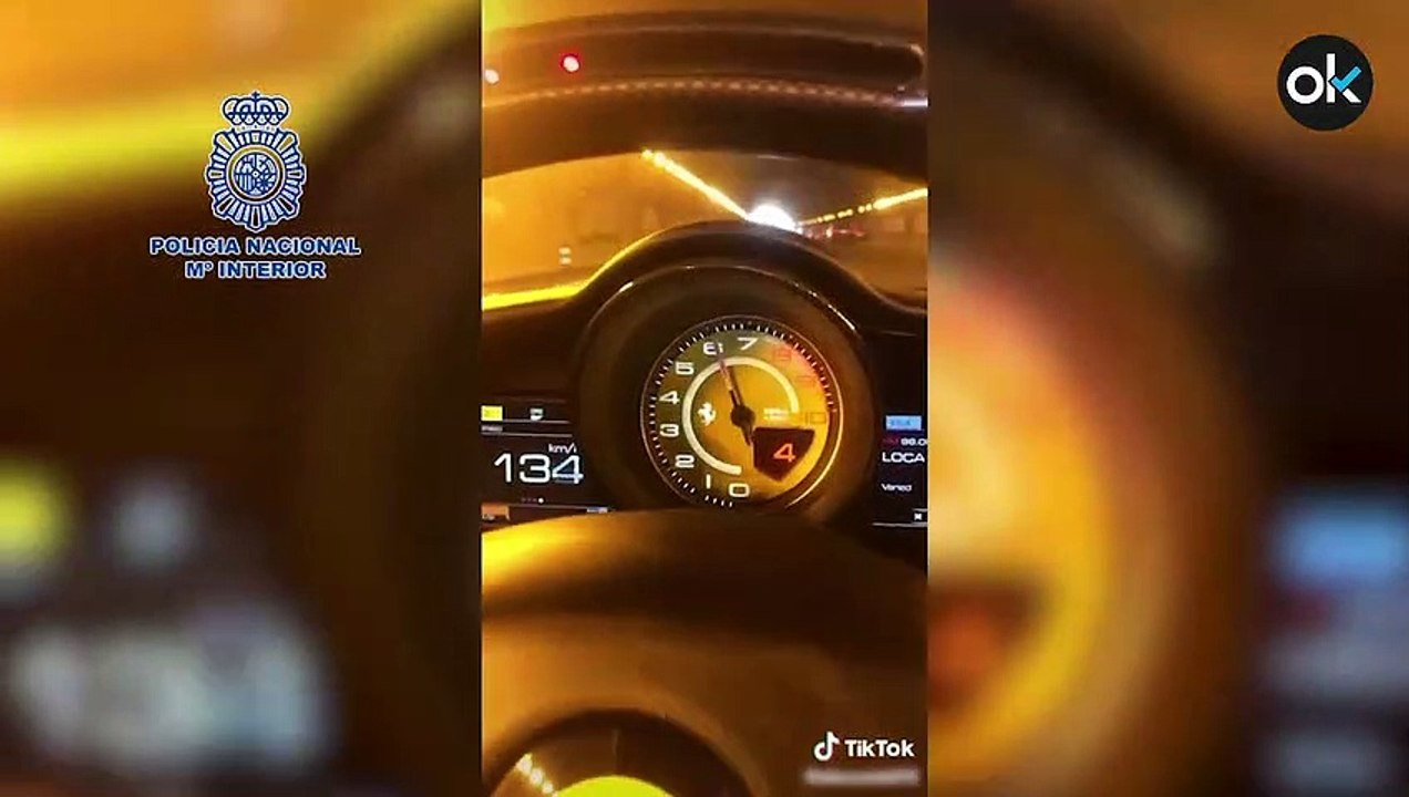 Detenido tras subir vídeos a TikTok mientras conducía coches de alta gama a 165 km por hora