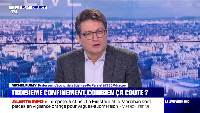 Selon Michel Ruimy, le couvre-feu à 18 heures entraîne une perte de 10 milliards d'euros par mois en France
