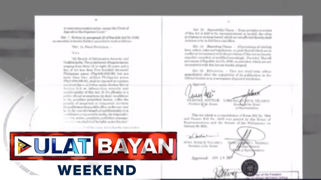 Batas na magpapalakas sa anti-money laundering act, nilagdaan na ni Pres. #Duterte