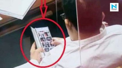 Congress leader Prakash Rathod caught watching porn during Karnataka Assembly