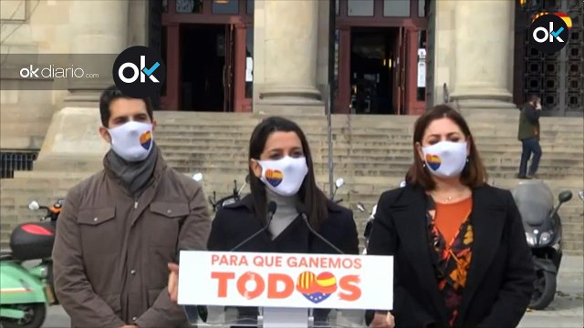 Arrimadas apela al voto constitucionalista- «Es la única manera de que Junqueras no esté en la Generalitat»