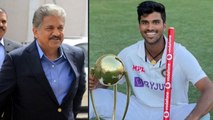 Washington Sundar thanks Anand Mahindra - 