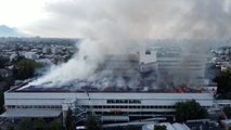 Terrible incendio en el Hospital San Borja Arriarán de Santiago de Chile