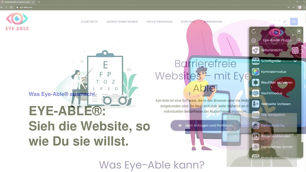 Eye-Able - Dein Tool für mehr Barrierefreiheit im Internet