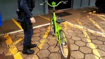 Bicicleta compartilhada que havia sido furtada é localizada pela GM no Bairro Guarujá
