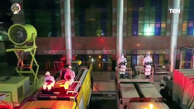 القوات المسلحة تواصل أعمال التطهير والتعقيم الوقائي بمختلف أنحاء الجمهورية