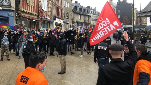 Loi bioéthique : manifestants et contre-manifestants se font face