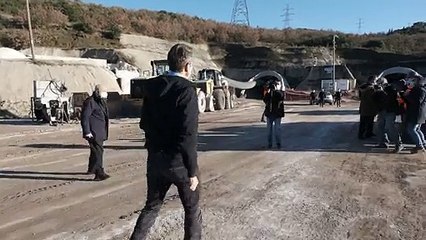 Μητσοτάκης: Στάση στον Ε65 στο εργοτάξιο της Ξυνιάδας