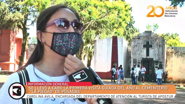 Se llevó a cabo la primera visita guiada del año al cementerio La Piedad de Posadas