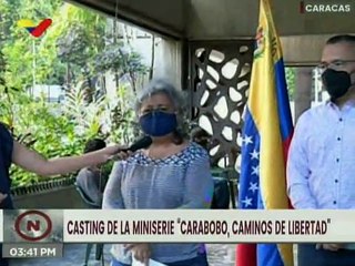 Asistencia masiva al casting de la miniserie Carabobo Caminos de Libertad en la Unearte