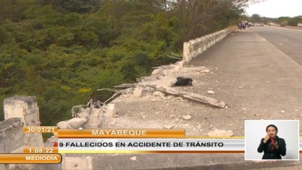 Autobús cae por un puente en oeste de Cuba y deja 10 muertos y 25 heridos