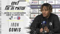 Conférence d'après match ASC - Châteauroux : Iron Gomis