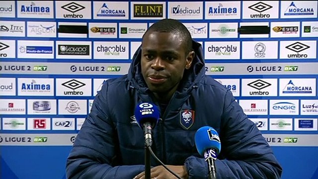 J22 Ligue 2 BKT : La réaction de P.Oniangué après FC Chambly 4-2 SMCaen