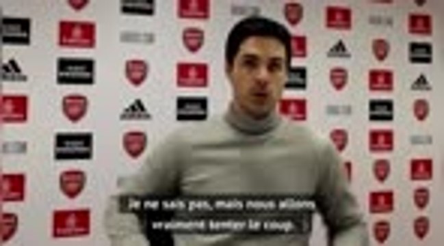 21e j. - Arteta : Nous allons dans la bonne direction