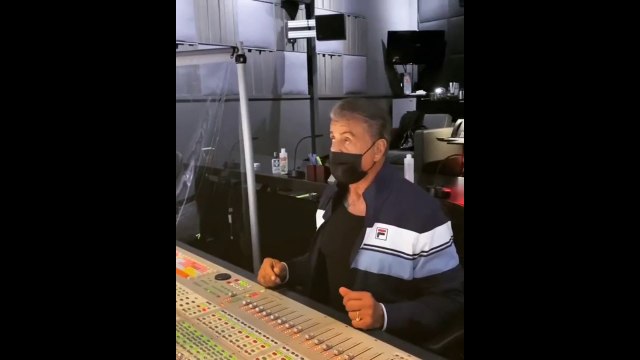 Sylvester Stallone editing the directors cut of Rocky IV 1/2/21