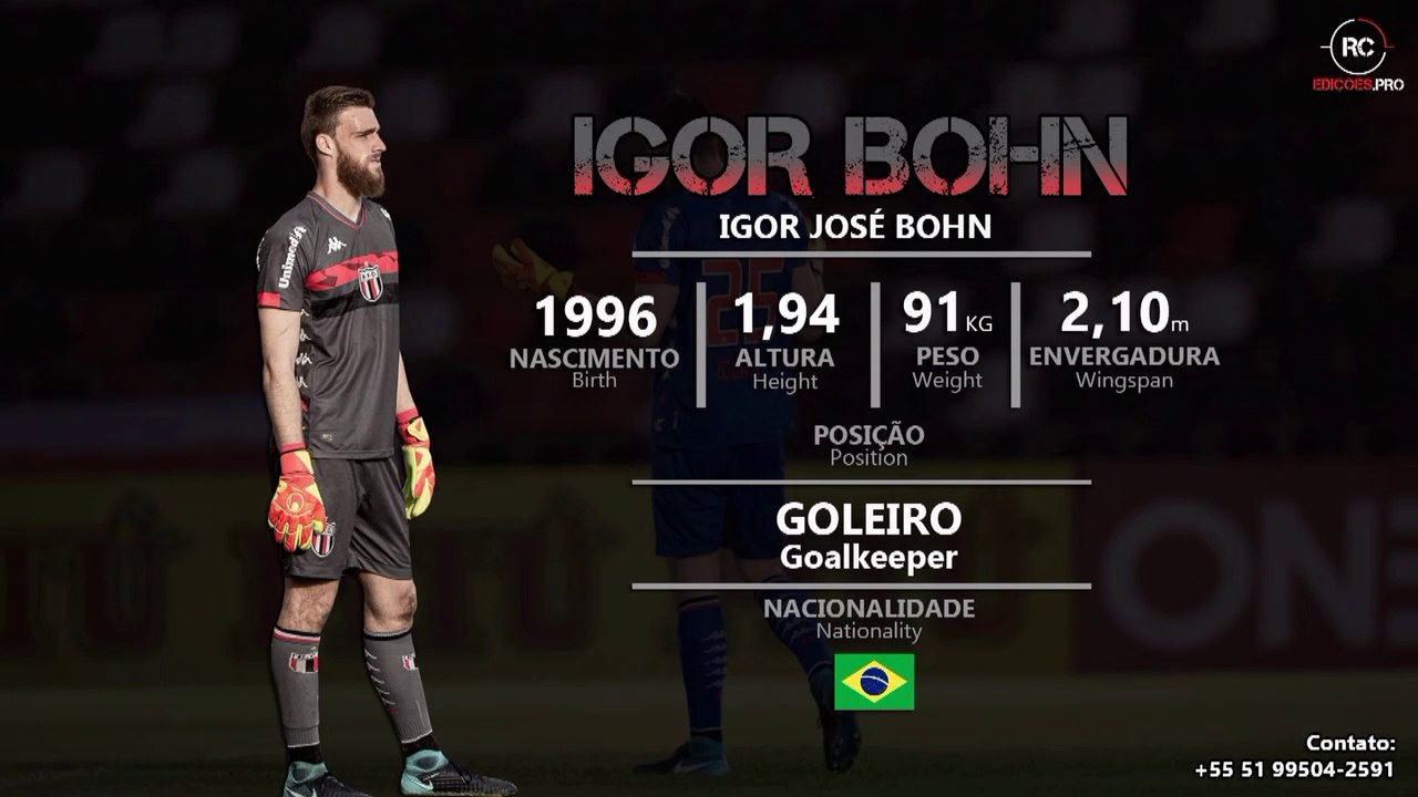Igor Bohn - Goleiro / Goalkeeper 96 (Campeonato Brasileiro Série B 2020)