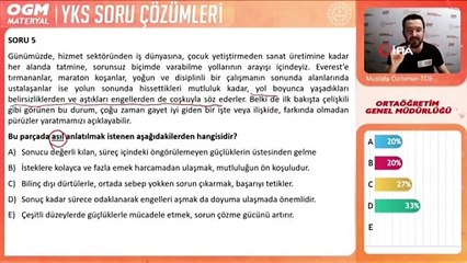 Bakan Ziya Selçuk’tan YKS öğrencileri için interaktif soru çözümü paylaşımı