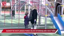 Kadıköy'de kısıtlama parka gelen vatandaşlara ceza yağdı