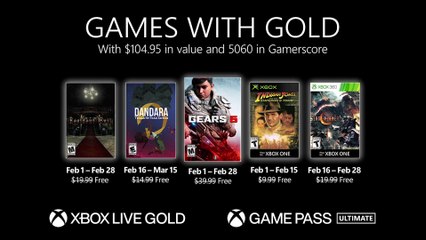 Xbox Games with Gold - February 2021