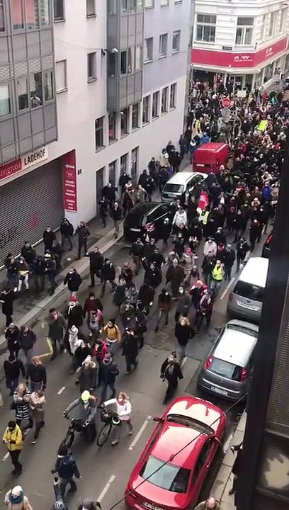 Corona-'Spaziergang' in Wien