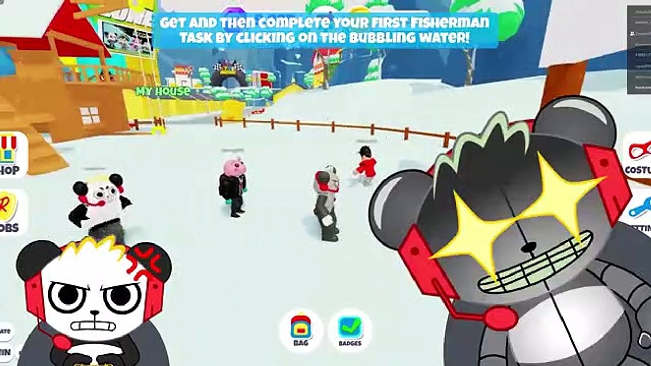 Ryan's World ROBLOX WINTER UPDATE! Snowball Fight! Let's Play Roblox Combo Vs Robo