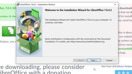 How to install LibreOffice on Windows 10