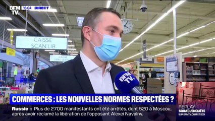 Ce supermarché est le seul commerce de la galerie commerciale de Lieusaint, en Seine-et-Marne, à pouvoir rester ouvert