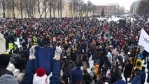 La policía rusa detiene a más de 4.400 personas en manifestaciones pro-Navalni