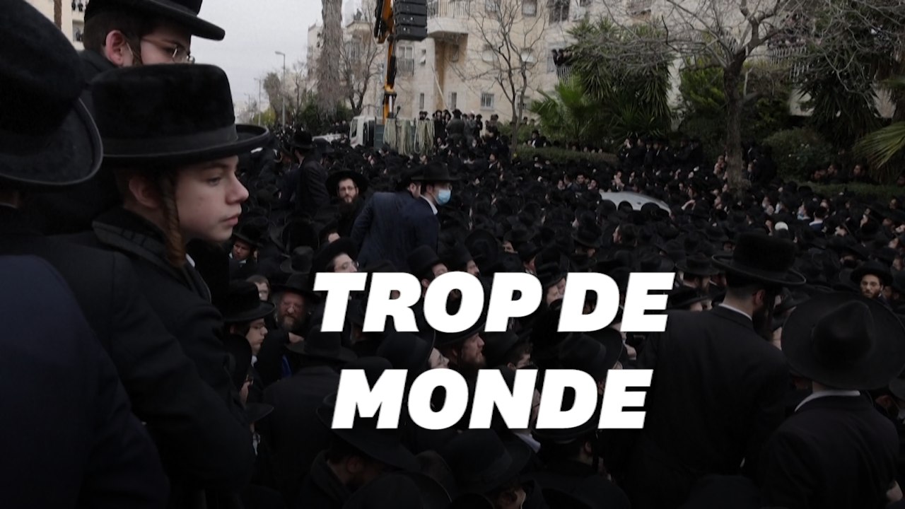 Des milliers d'ultra-orthodoxes bravent le confinement à Jérusalem pour assister à l'enterrement d'un rabbin