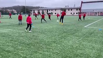 Nos U13A à l'entraînement - 30 janvier 2021