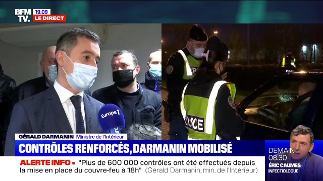 Gérald Darmanin: La contrepartie du fait de ne pas faire de confinement est la demande du Premier ministre de pouvoir être très stricts sur les règles du couvre-feu