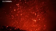 Извержение вулкана Этна: зрелищно и неопасно