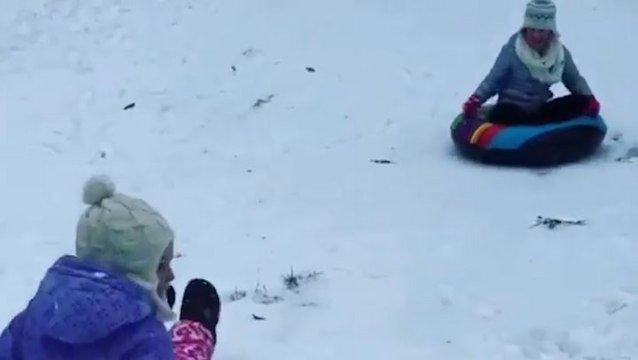 Sunday funday sledding in the snow