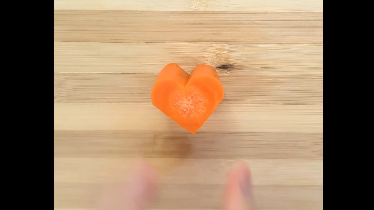 How To  Make Heart Shaped Carrots