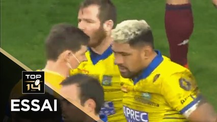 TOP 14 - Essai de Fritz LEE (ASM) - Clermont - Bordeaux-Bègles  - J15 - Saison 2020/2021