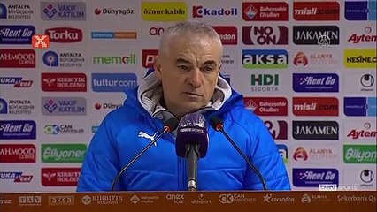 Rıza Çalımbay: "Bizim için değişik ve şanssız bir maç oldu"