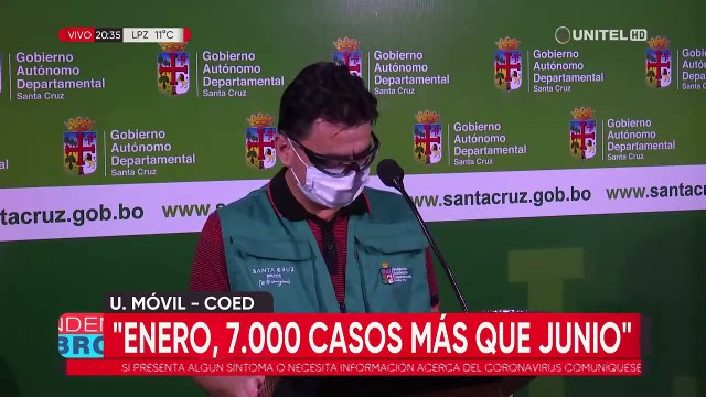 Santa Cruz cierra el mes de mayor incidencia de casos: 22.521 fueron confirmados en enero