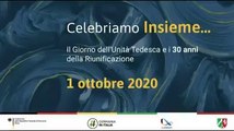 Celebriamo Insieme...il Giorno dell'Unità Tedesca e i 30 anni della Riunificazione.