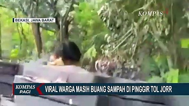 Video Viral Warga Tertangkap Basah Oleh Petugas DLH Buang Sampah di Toll JORR