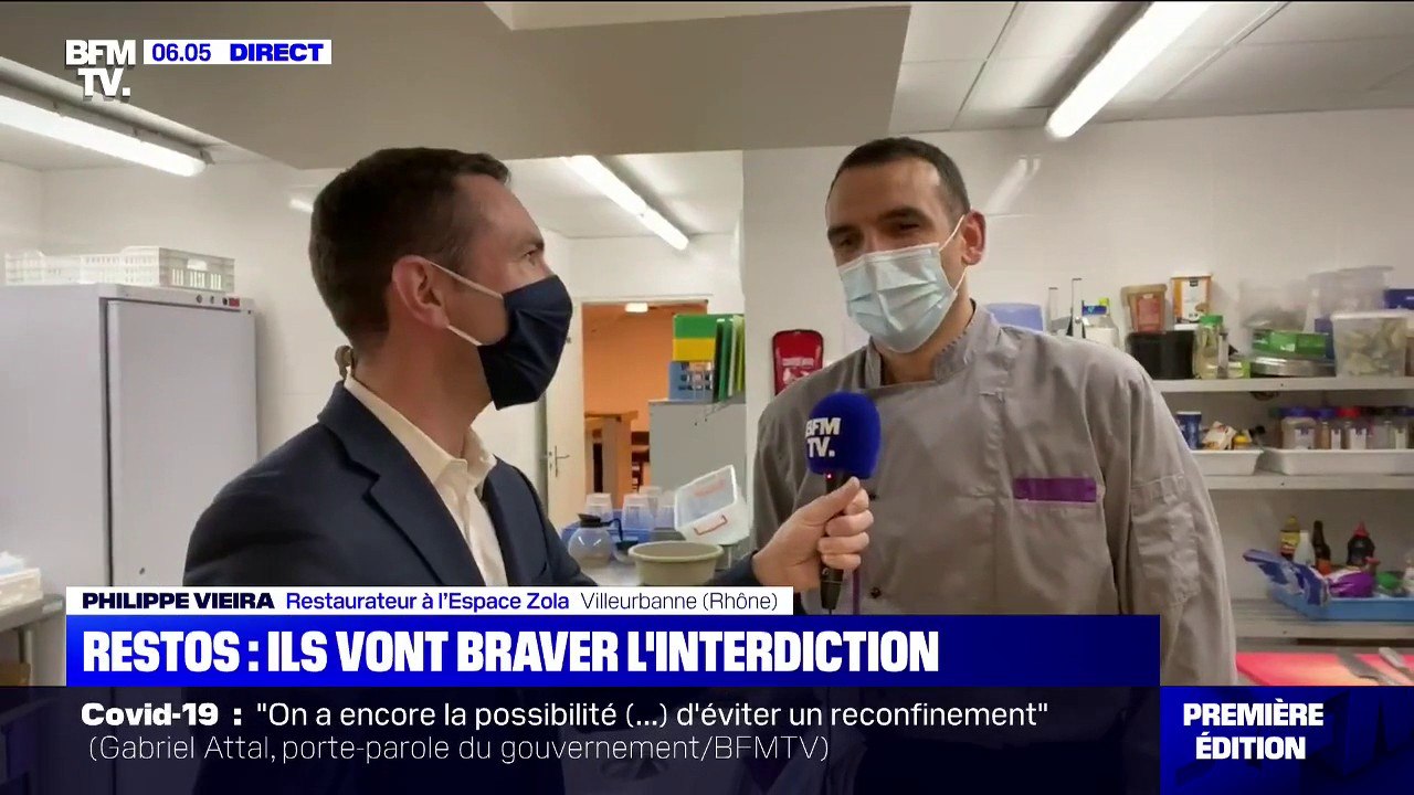 Ce restaurateur de Villeurbanne a décidé de braver l'interdiction et ouvrira les portes de son restaurant ce lundi