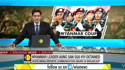 Скачать видео: Myanmar military seizes power, detains elected leader Aung San Suu Kyi _ World News