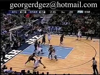 Carlos Boozer  one-handed slam over Atlanta's Josh Smith
