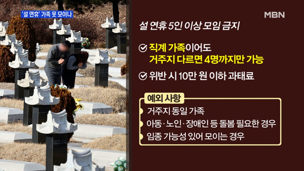 [MBN 프레스룸] '설 연휴' 가족 못 모이나