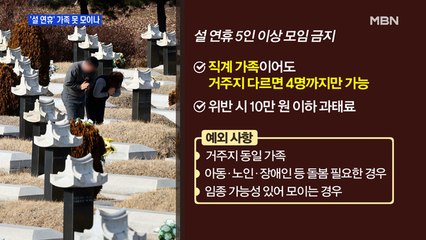 [MBN 프레스룸] '설 연휴' 가족 못 모이나