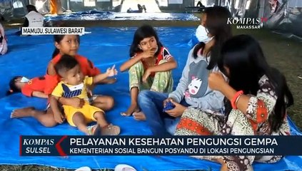 Kementerian Sosial Bangun Posyandu Di Lokasi Pengungsian Gempa Mamuju