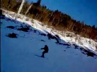 Petite descente en snowboard