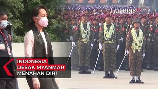 Indonesia Desak Myanmar Menahan Diri Usai Menahan Aung San Suu Kyi