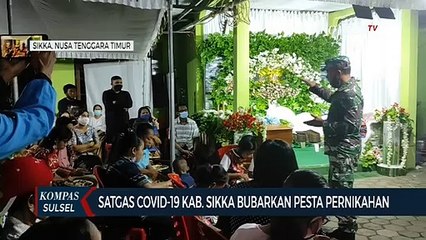 Satgas Covid 19 Kab Sikka, Bubarkan Pesta Pernikahan