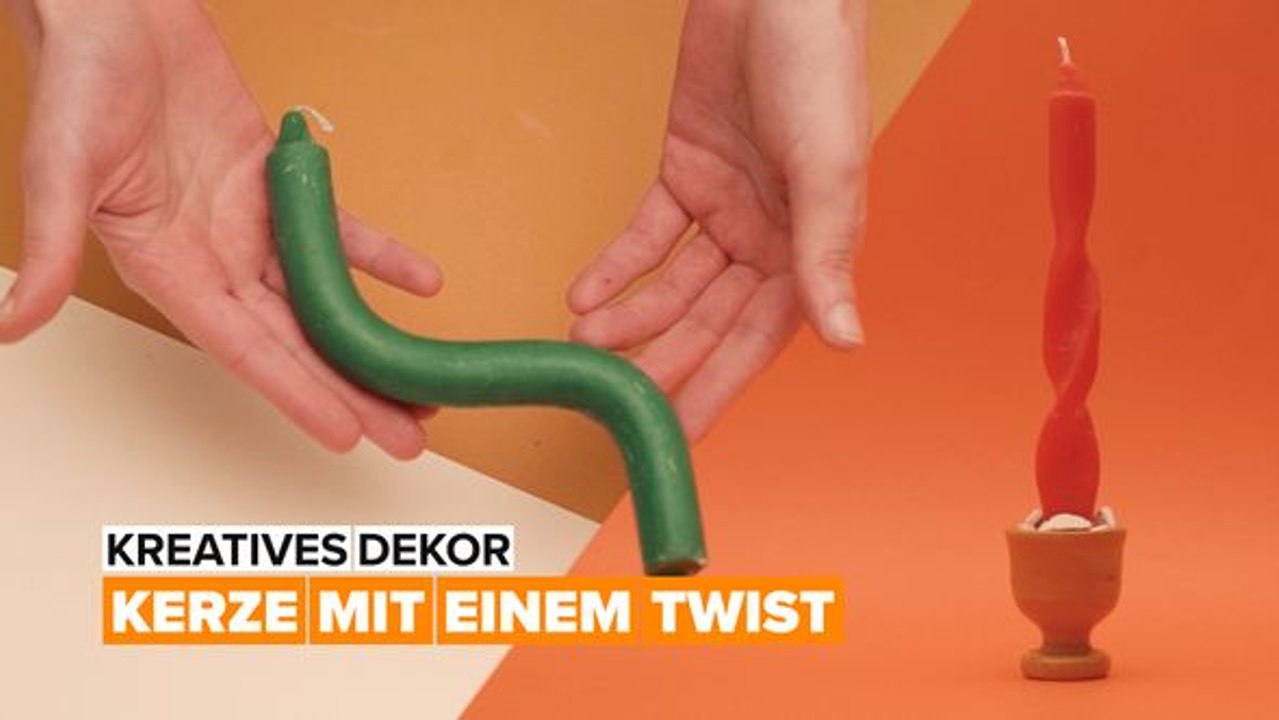 Verträumte Wohnkultur: gedrehte Kerzen