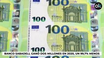 Sabadell reduce a 2 millones de euros su beneficio anual en 2020 por las provisiones